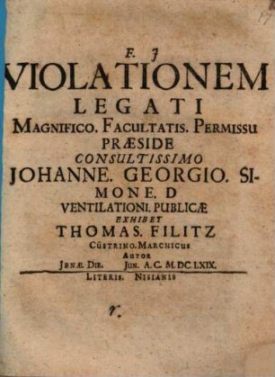Violationem Legati