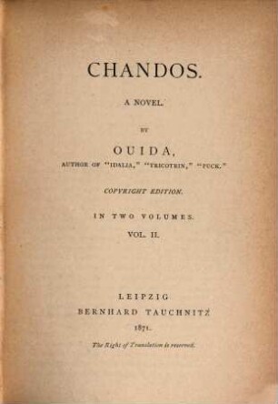 Chandos : a novel ; in two volumes. 2