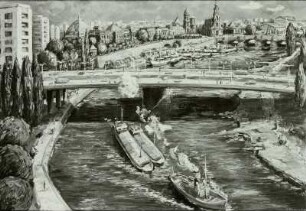 Dresden 1972 : Dresden 1972. Öl; 70 x 120 cm. 1972. VII. Kunstausstellung der DDR, 1972