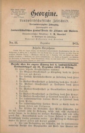 No. 12. Dezember 1875.