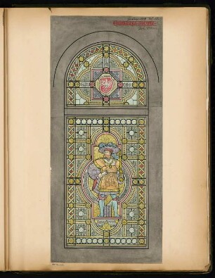 Fenster für das Haus des Architekten-Vereins zu Berlin Monatskonkurrenz Januar 1881 (2. Wettbewerb): Ansicht