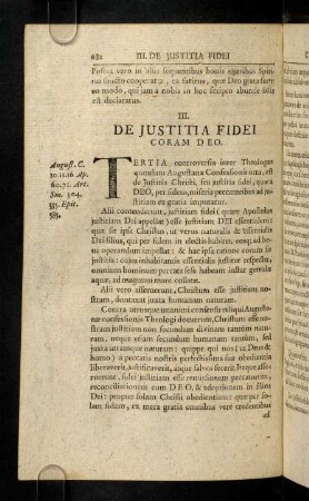 682-698, III. De Justitia Fidei Coram Deo