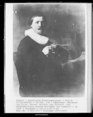 Bildnis des Schreib- und Rechenmeisters Lieven Willemsz van Coppenol