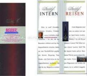Werbebroschüre für den Davidoff-Club