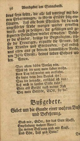 Gebet um die Gnade einer wahren Busse und Bekehrung