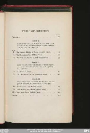 Table Of Contents