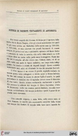 25: Notizie di recenti trovamenti di antichità