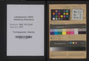 Entnazifizierung Martha Tomasgewski , geb. 05.01.1920 ()