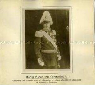 Der schwedische König Oskar II.