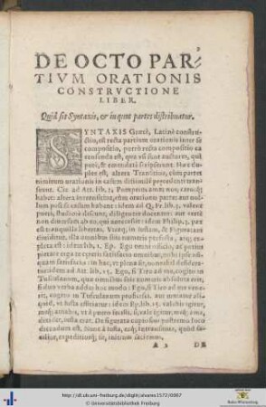 Quid sit Syntaxis et in quot partes distribuatur