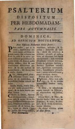 Breviarium Parisiense, [4]. Pars Autumnalis