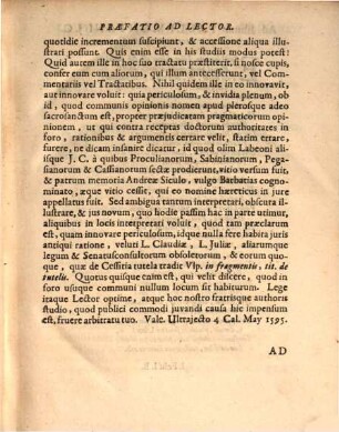 Tractatus novus de iure Tutelarum et curationum