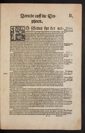 Vorrede auff die Propheten.
