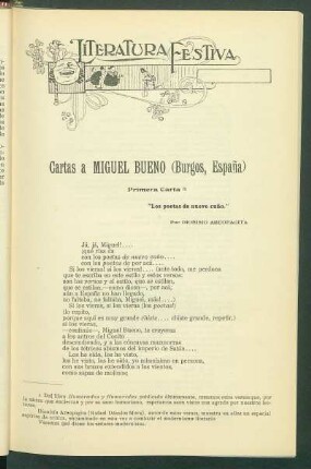 Literatura festiva