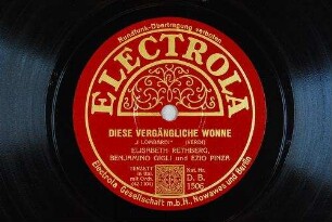 Diese vergängliche Wonne : "I lombardi" / (Verdi)