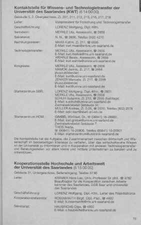 Kontaktstelle für Wissens- und Technologietransfer