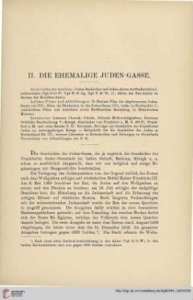 247-265II. Die ehemalige Juden- Gasse