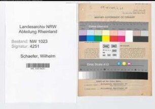 Entnazifizierung Wilhelm Schaefer , geb. 17.12.1891 (Fabrikant)