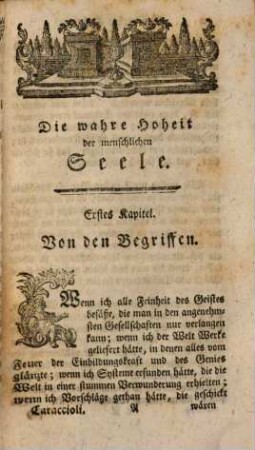 Die wahre Hoheit der menschlichen Seele
