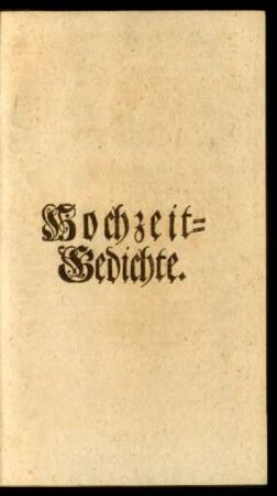 Hochzeitgedichte