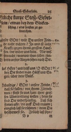 Etliche kurtze Stoß-Gebetlein