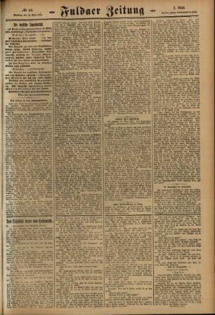 Zweite Ausgabe vom Dienstag, den 16. März 1915.