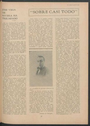 José Vega de Rivera ha triunfado