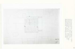 Frankfurt-Römerberg (Diplomarbeit bei Bernhard Hermkes): Grundriss Untergeschoss 1:200