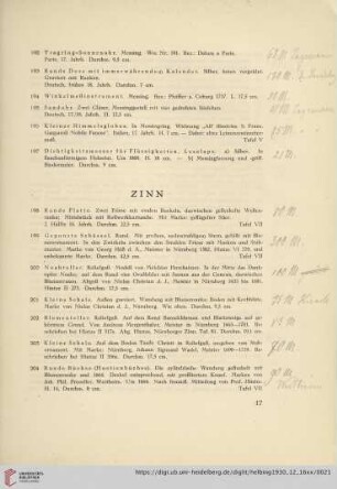 Zinn (Nr. 198-277)