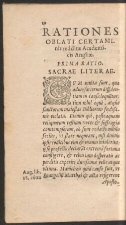 Rationes Oblati Certaminis redditae Academicis Angliae.