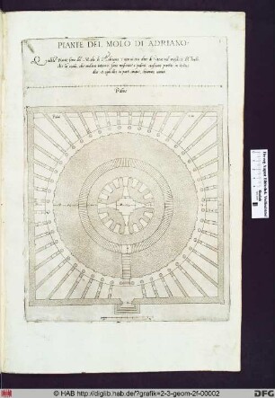 Piante del molo di Adriano.