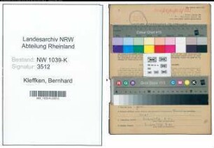 Entnazifizierung Bernhard Kleffken , geb. 12.04.1884 (Polsterer)