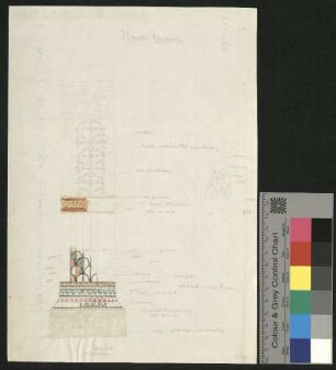 Bunte Säule aus einem Museum in Neapel