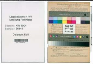 Entnazifizierung Karl Dalluege , geb. 15.09.1888 (Arbeiter)