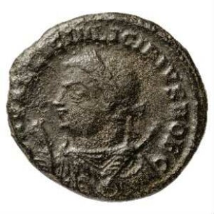Münze, Follis, 317 - 320 n. Chr.
