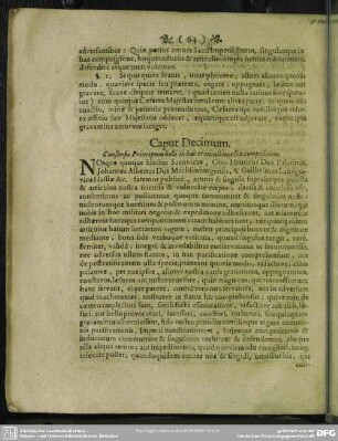 Caput Decimum. Consensio Principum belli in hac transactione seu compositione