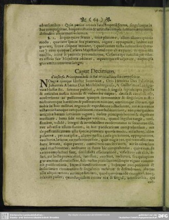 Caput Decimum. Consensio Principum belli in hac transactione seu compositione