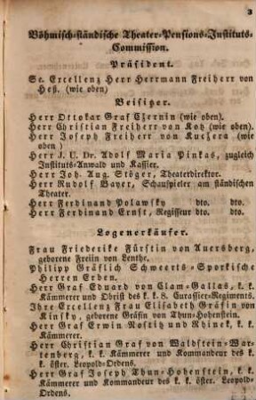 Theater-Journal der Ständischen Bühne der Königlichen Altstadt Prag. 1841