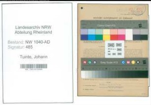 Entnazifizierung Johann Tuinte , geb. 06.04.1900 (Landwirt)