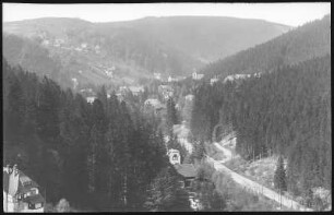 Bärenfels. Blick vom Kaiserhof in Bärenfels auf Kipsdorf