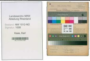Entnazifizierung Karl Kaas , geb. 12.05.1903 (Landwirt)