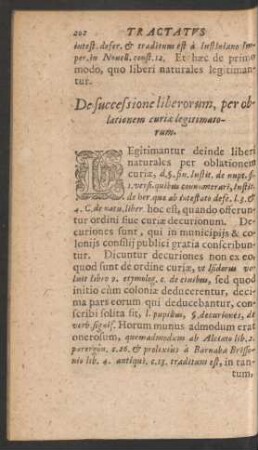 De successione liberorum, per oblationem curiae legitimatorum.
