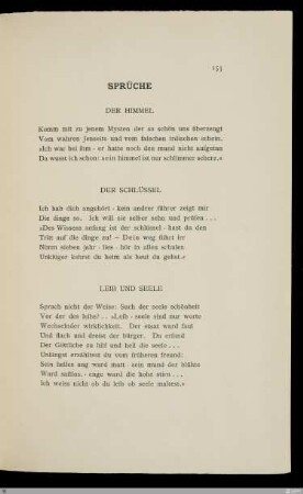 Sprüche / [Stefan George]