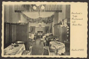 Ansichtskarte „Café-Restaurant mit Bier-Bar“, Kottbusser Damm