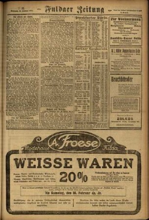 Zweite Ausgabe vom Mittwoch, den 13. Februar 1924.