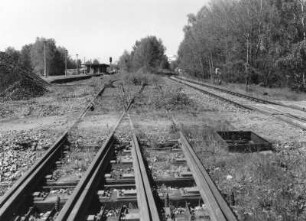 Dresden-Klotzsche. Gleisanlagen östlich des Bahnhofes Grenzstraße