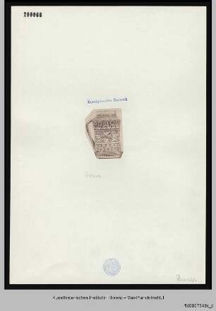 Vase mit Cherubim und geometrischem Dekor