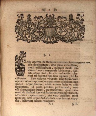 Disquisitio inauguralis, an thesauri iure Germanico hodierno regalibus fisci annumerandi sint?