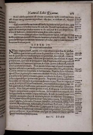 Liber IV. De vita rerum naturalium