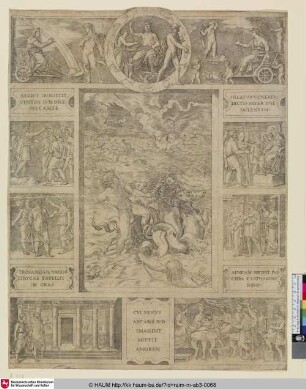 [Le quos-ego; Neptune Calming the Tempest which Aeolus Raised against Aeneas' Fleet; Neptun besänftigt die Winde]